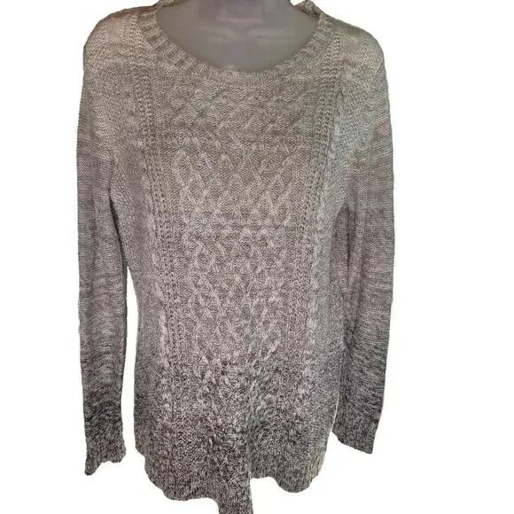 St. Johns Bay Ombre Beige Sweater Women Sz M - Picture 4 of 4